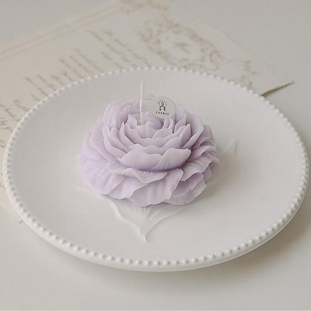 Aromatherapy Purple Rose Flower Shaped Candle